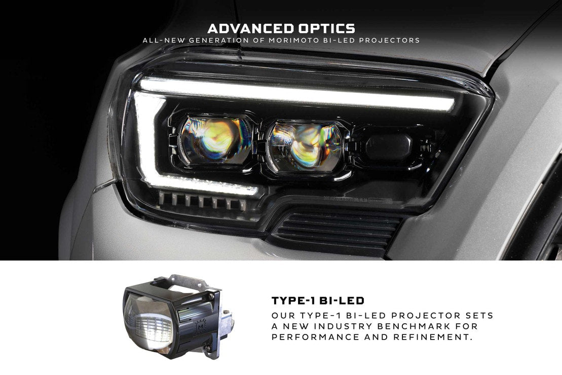 2016-2023 Toyota Tacoma XB EVO Hybrid LED DRL Headlights - AutoLEDTech.com