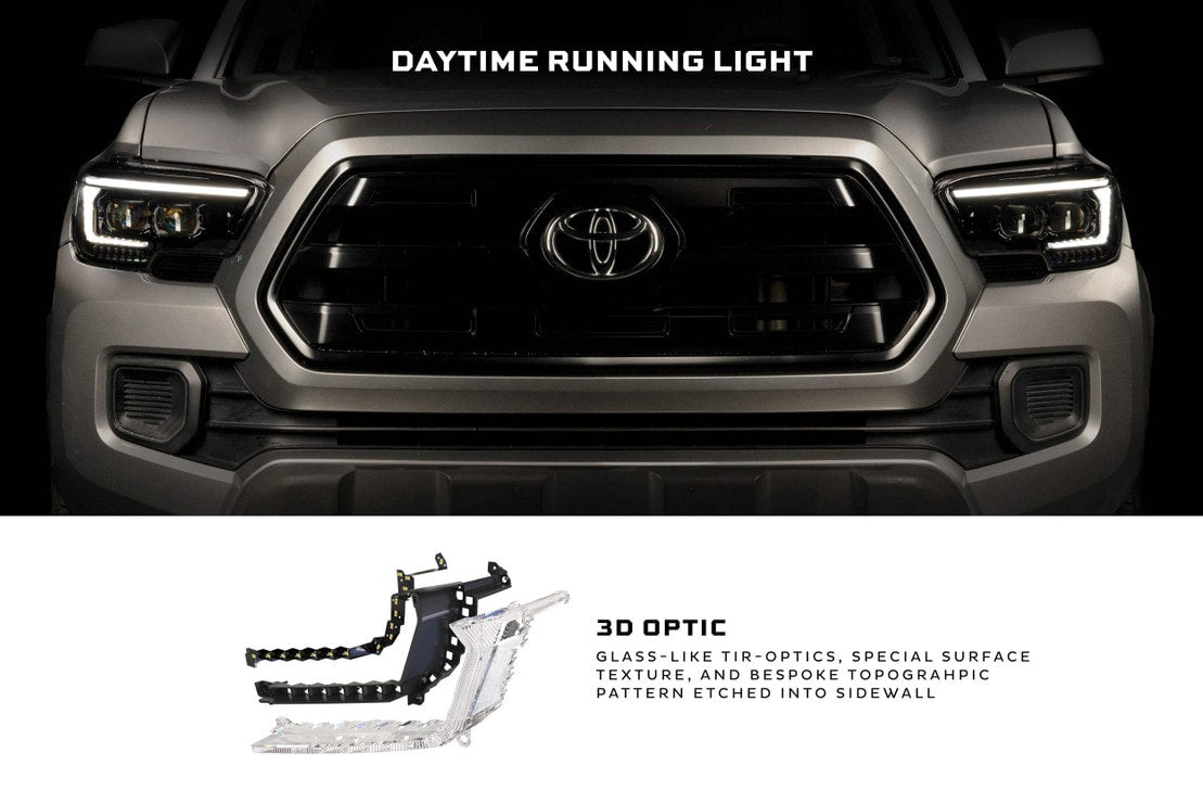 2016-2023 Toyota Tacoma XB EVO Hybrid LED DRL Headlights - AutoLEDTech.com