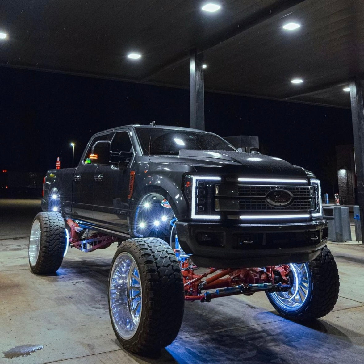 2017-2019 Ford Super Duty F250 F350 LED Grill Accent Light Bars Kit - AutoLEDTech.com