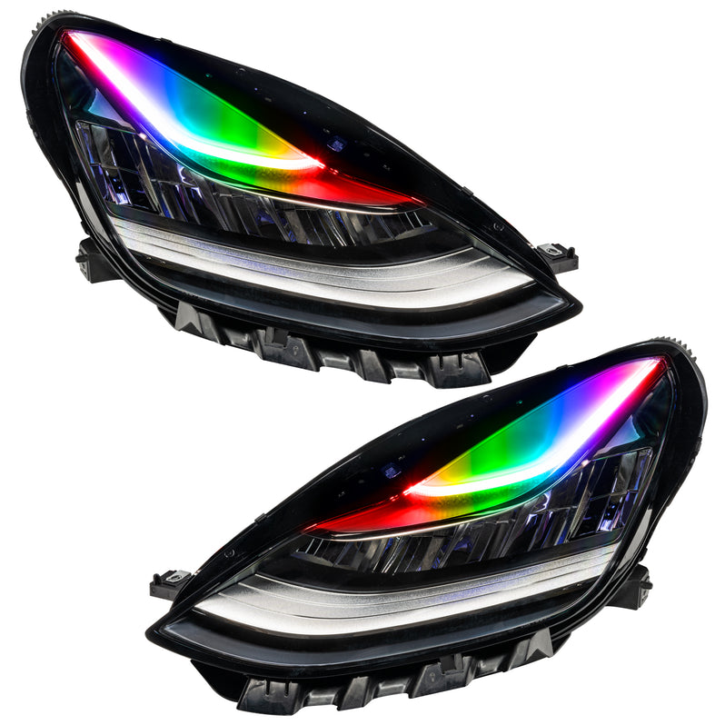 2017-2020 Tesla Model 3 RGB LED DRL Boards Kit - AutoLEDTech.com