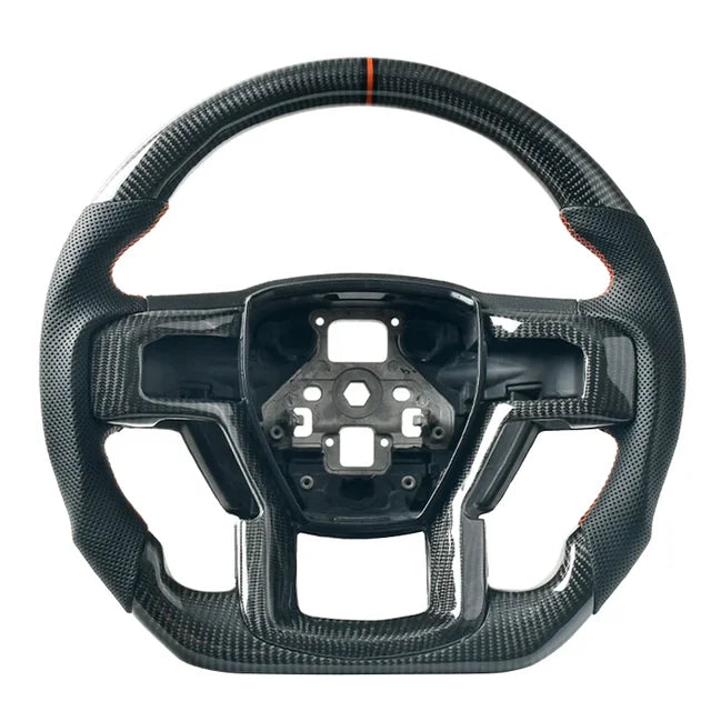 2017-2022 Ford Super Duty F250 Custom Carbon Fiber Steering Wheel - AutoLEDTech.com