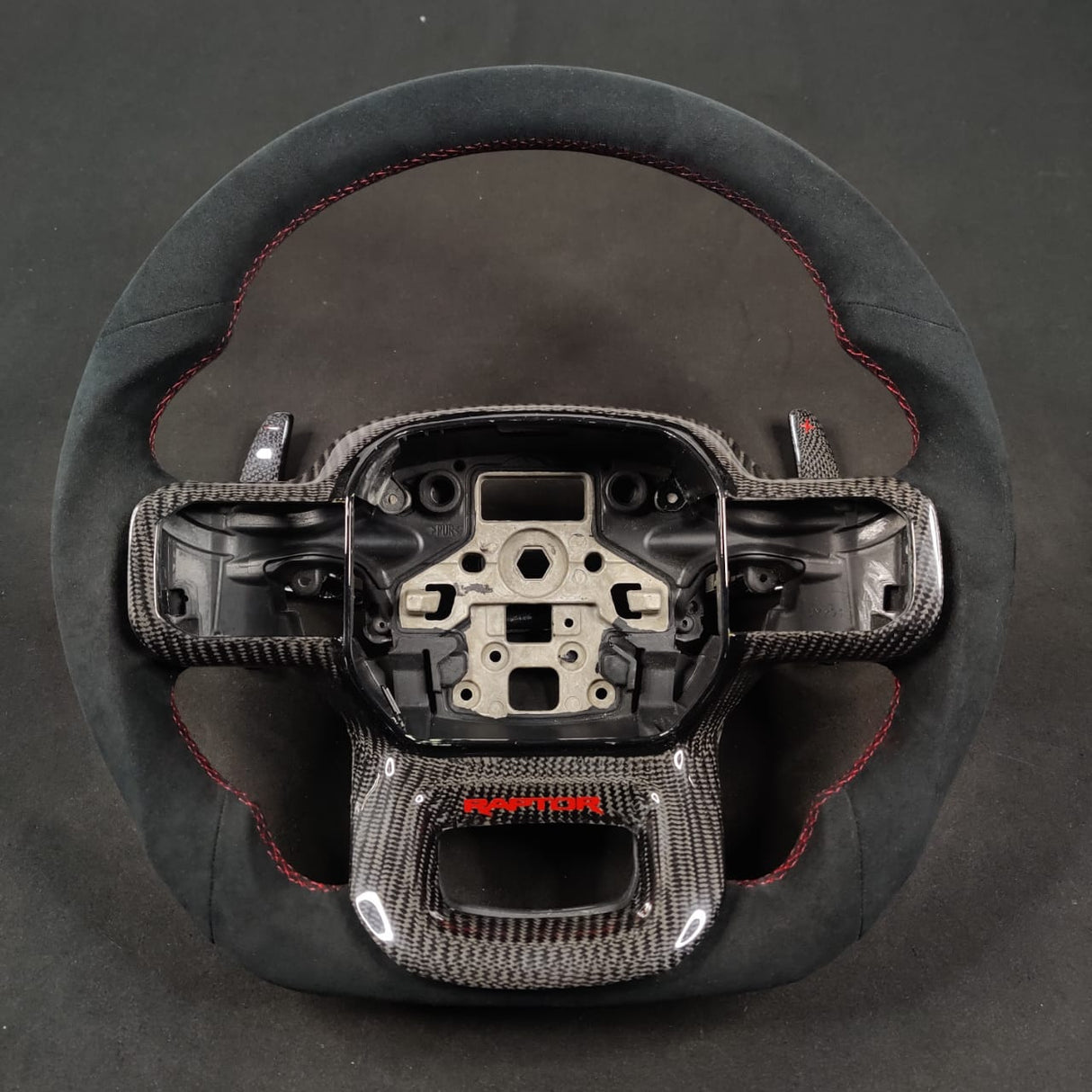 2017-2022 Ford Super Duty F250 Custom Carbon Fiber Steering Wheel - AutoLEDTech.com