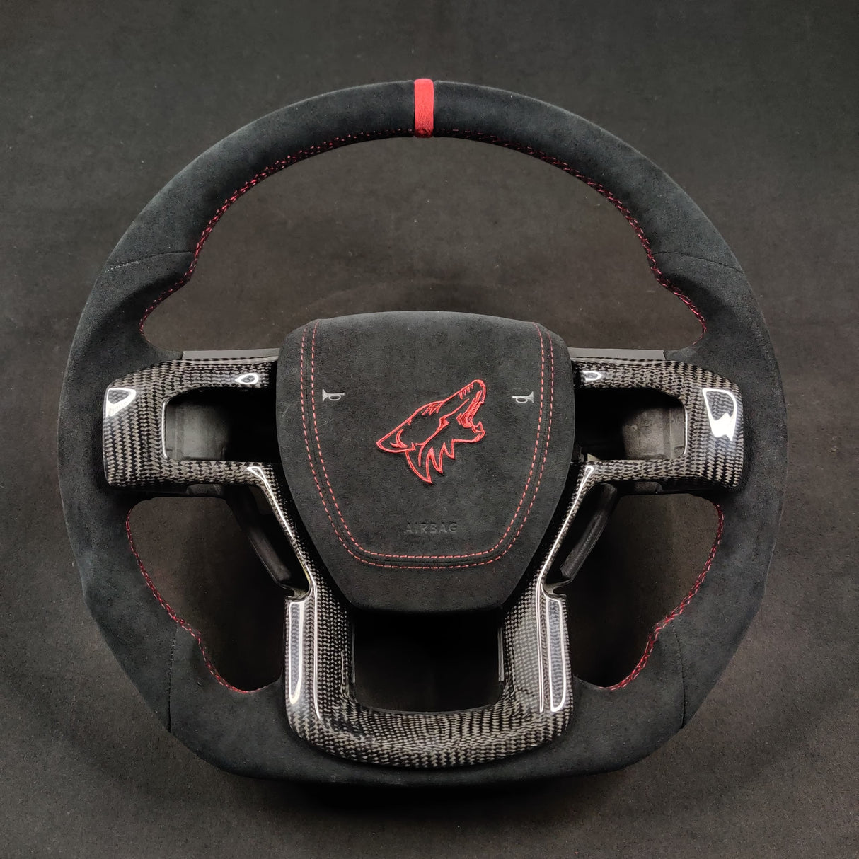 2017-2022 Ford Super Duty F250 Custom Carbon Fiber Steering Wheel - AutoLEDTech.com