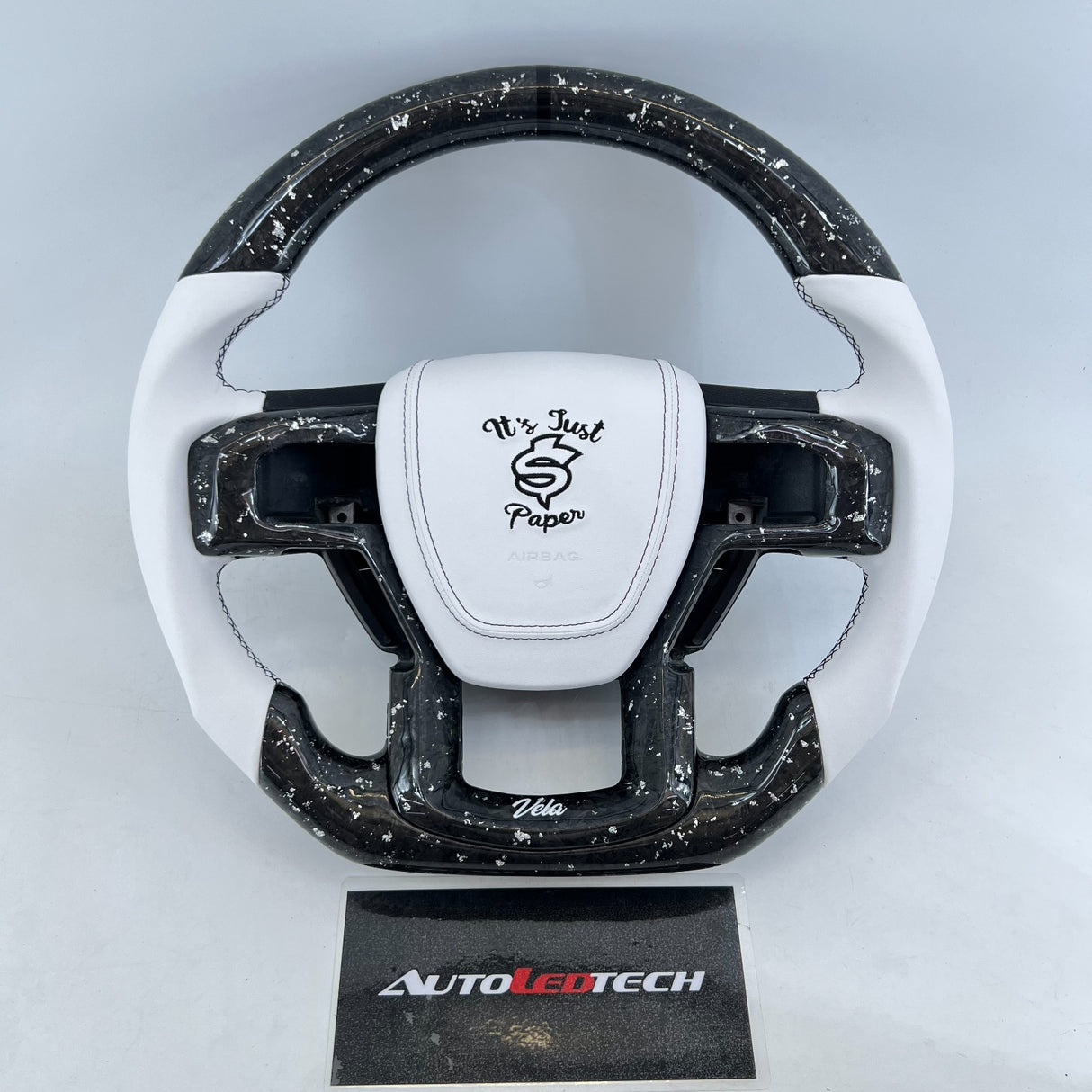 2017-2022 Ford Super Duty F250 Custom Carbon Fiber Steering Wheel - AutoLEDTech.com