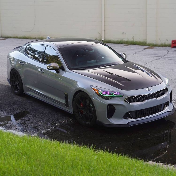 2017-2022 Kia Stinger RGBW Color-Chasing LED DRL Board Kit LED headlight kit AutoLEDTech Oracle Lighting Trendz Flow Series RGBHaloKits OneUpLighting Morimoto