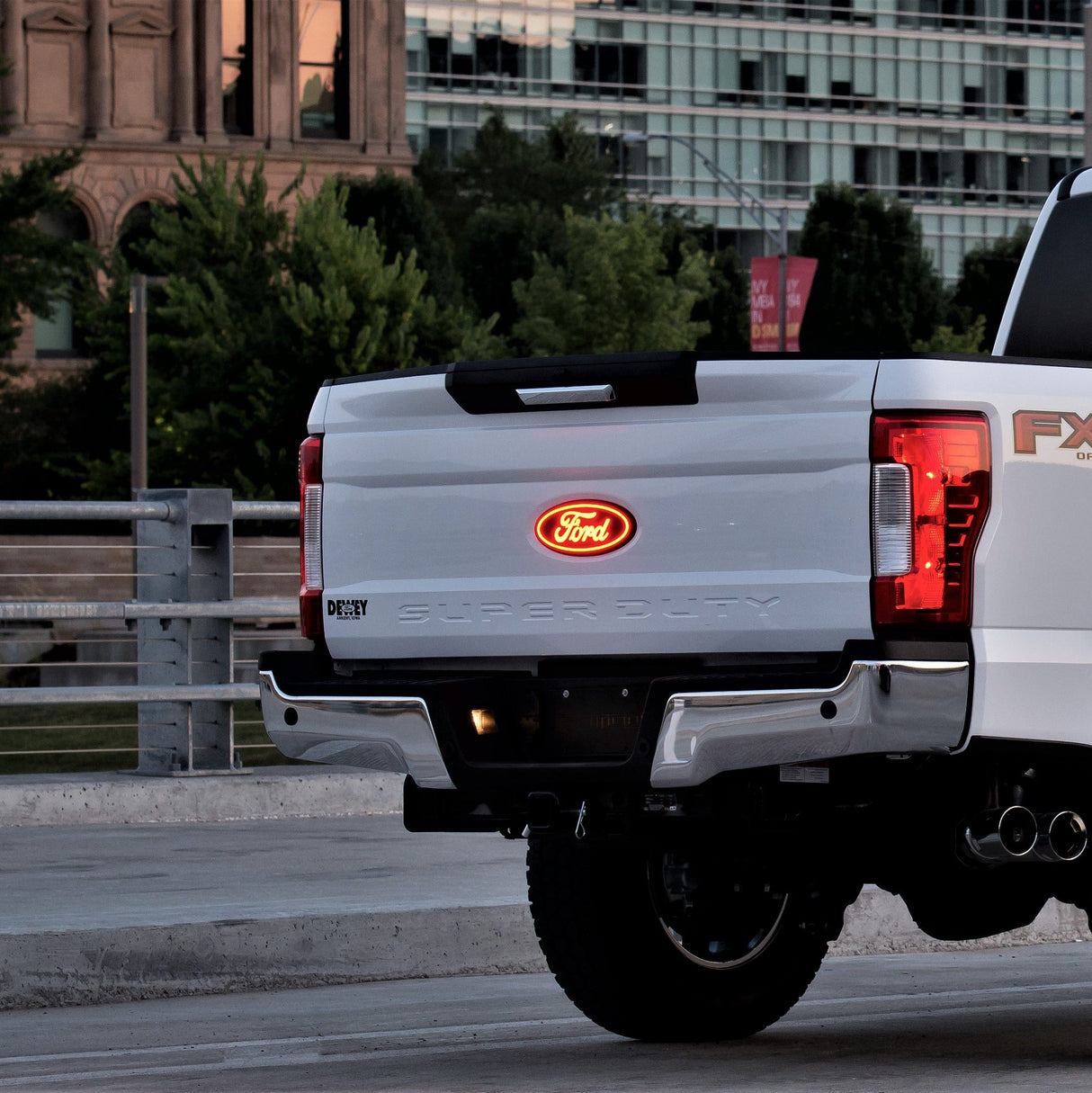 2017-2026+ Ford Super Duty Illuminated LED Rear Tailgate Emblem - AutoLEDTech.com