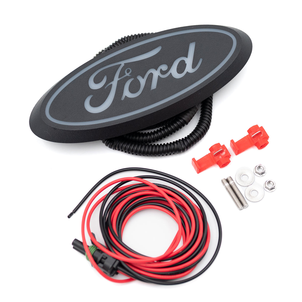 2017-2026+ Ford Super Duty Illuminated LED Rear Tailgate Emblem - AutoLEDTech.com