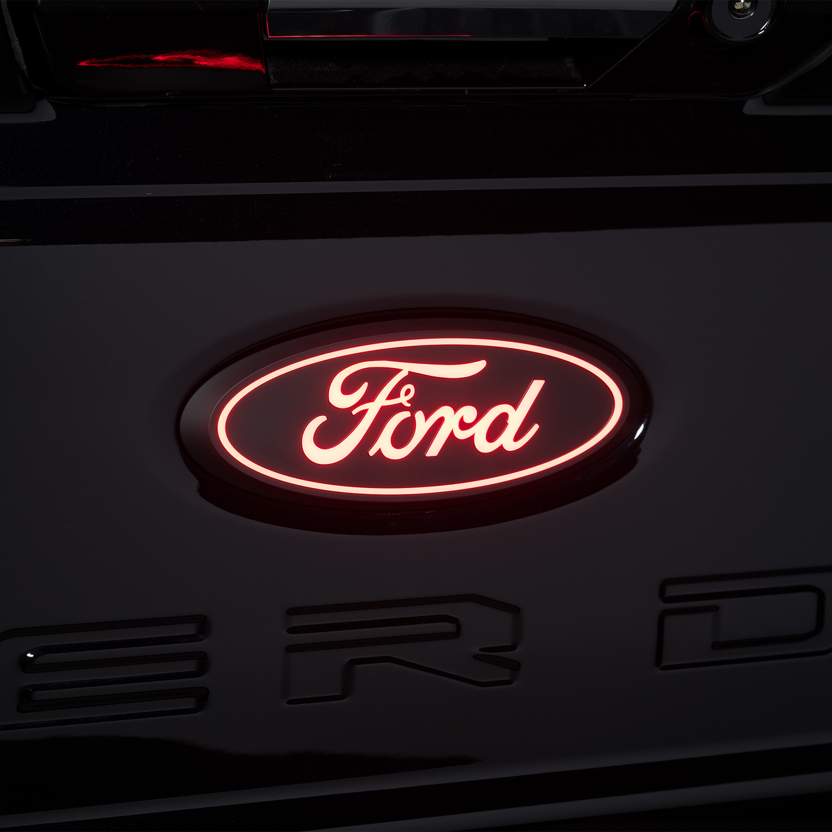 2017-2026+ Ford Super Duty Illuminated LED Rear Tailgate Emblem - AutoLEDTech.com