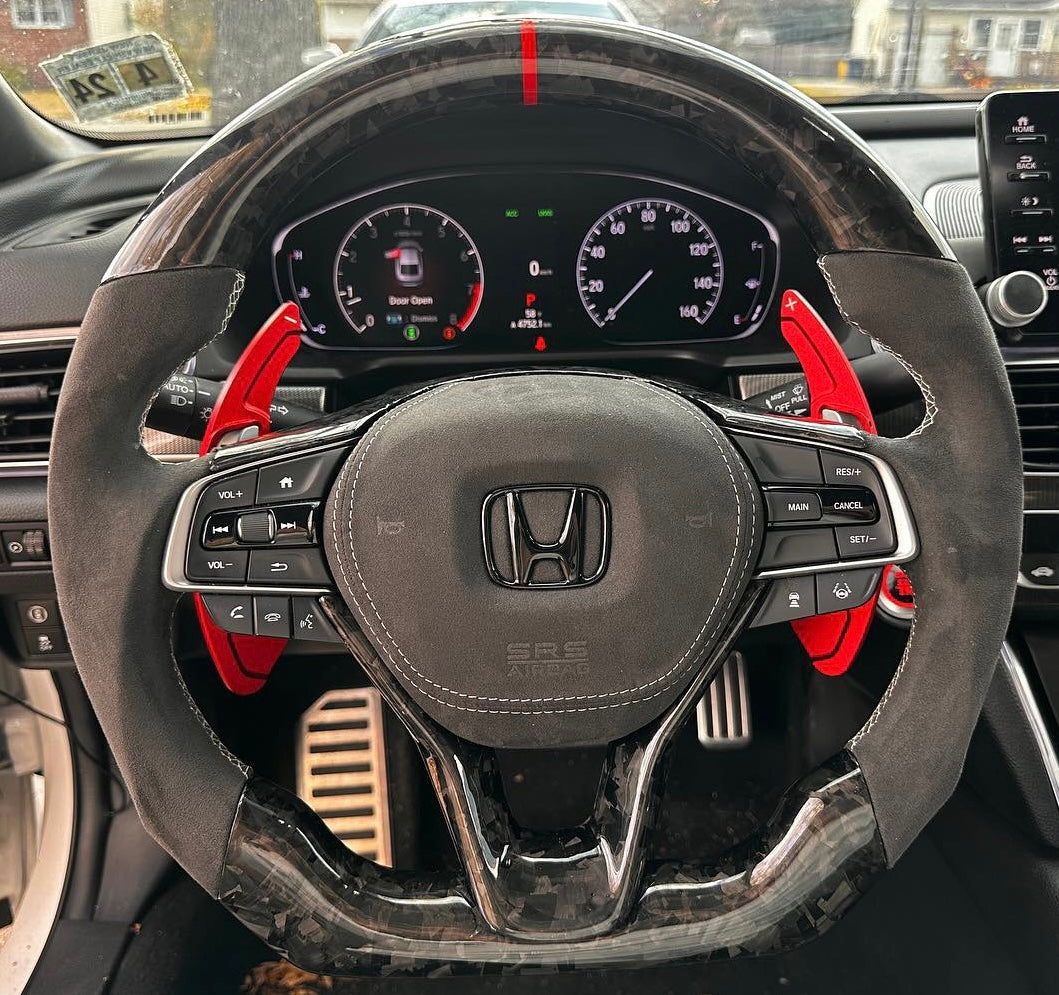 2018-2022 Honda Accord Custom Carbon Fiber Steering Wheel - AutoLEDTech.com