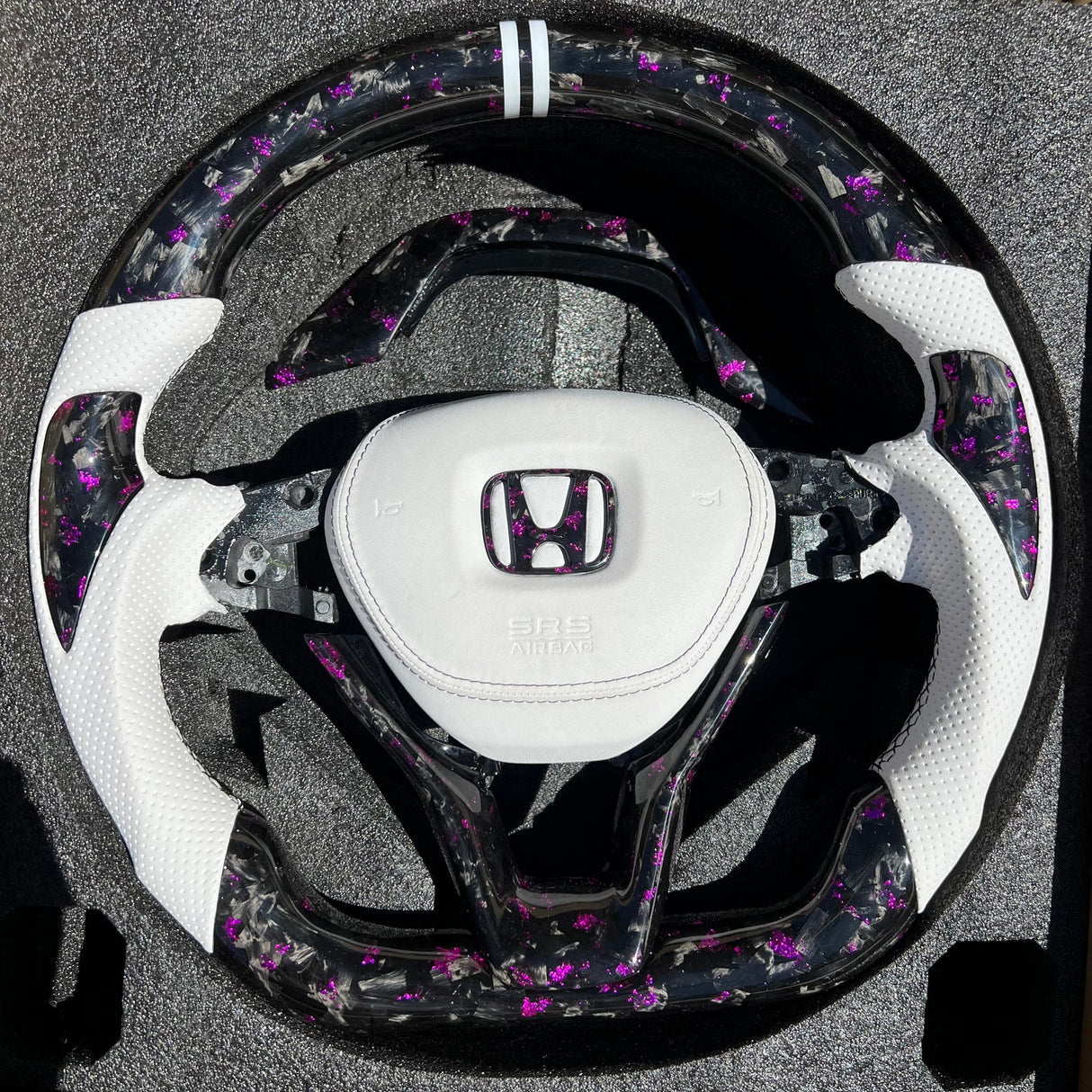 2018-2022 Honda Accord Custom Carbon Fiber Steering Wheel - AutoLEDTech.com
