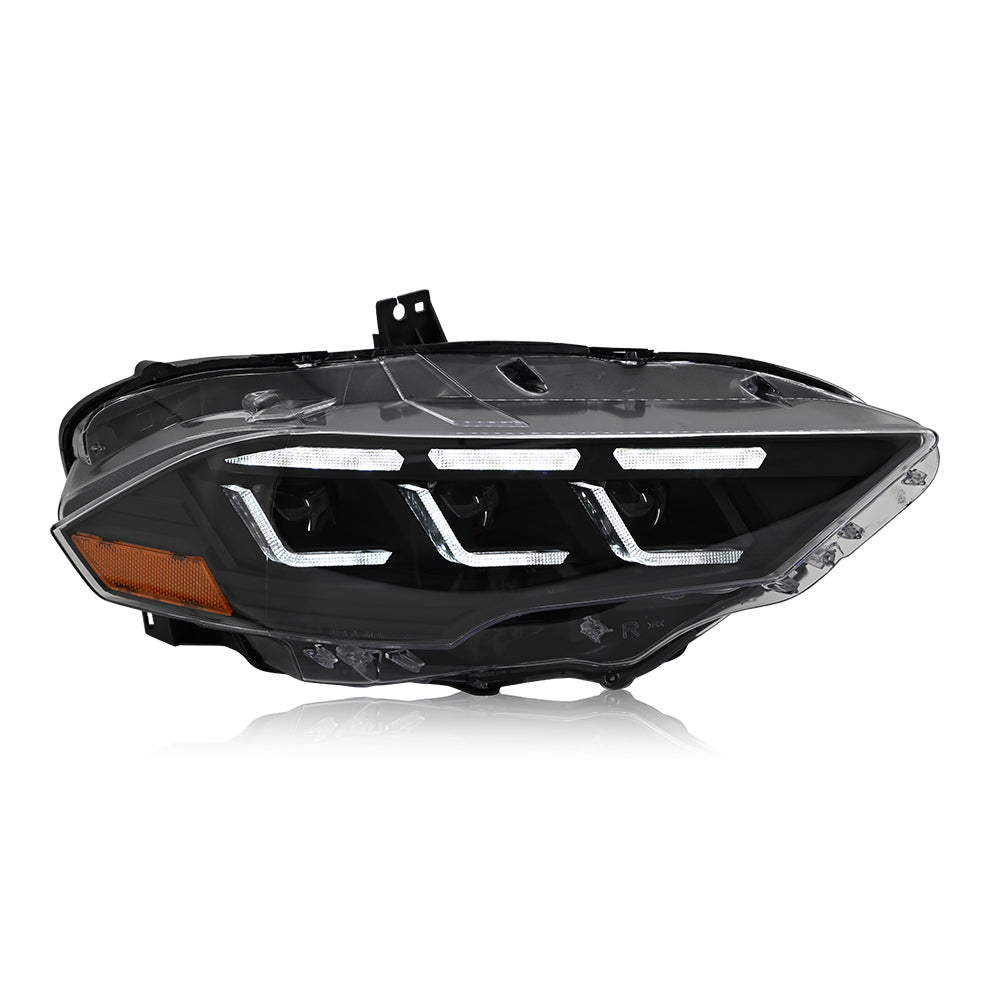 2018-2023 Ford Mustang S650-Style LED DRL Headlights - AutoLEDTech.com
