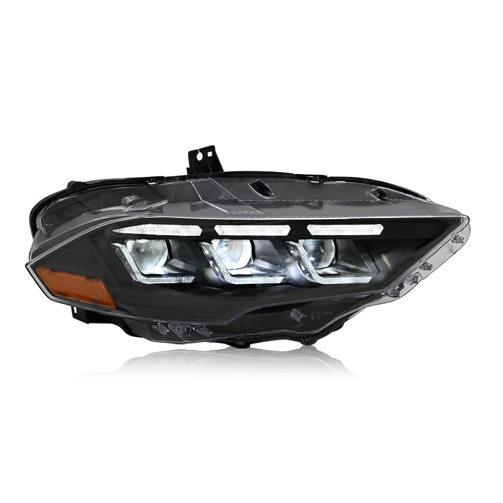 2018-2023 Ford Mustang S650-Style LED DRL Headlights - AutoLEDTech.com