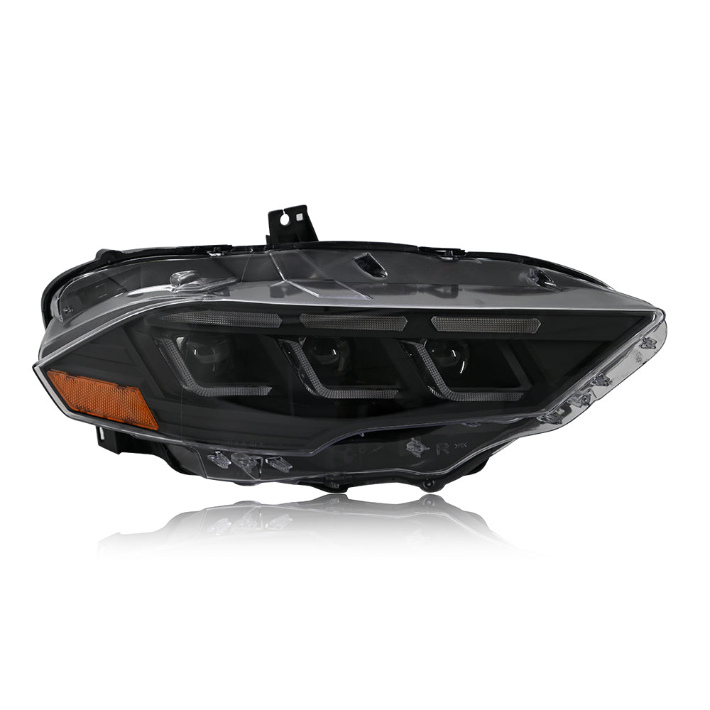 2018-2023 Ford Mustang S650-Style LED DRL Headlights - AutoLEDTech.com