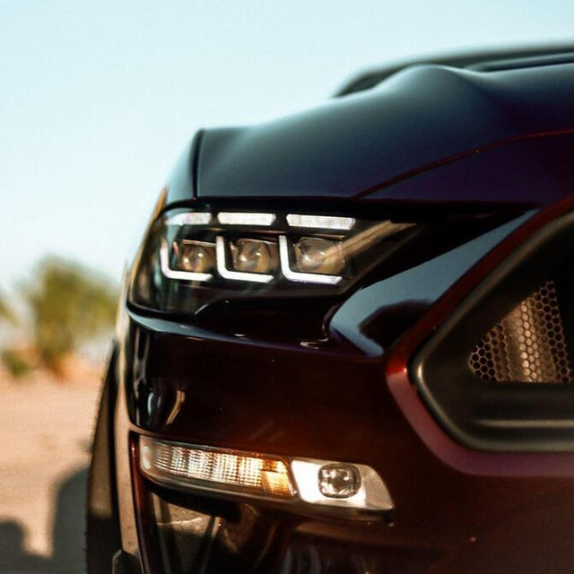 2018-2023 Ford Mustang S650-Style LED DRL Headlights - AutoLEDTech.com