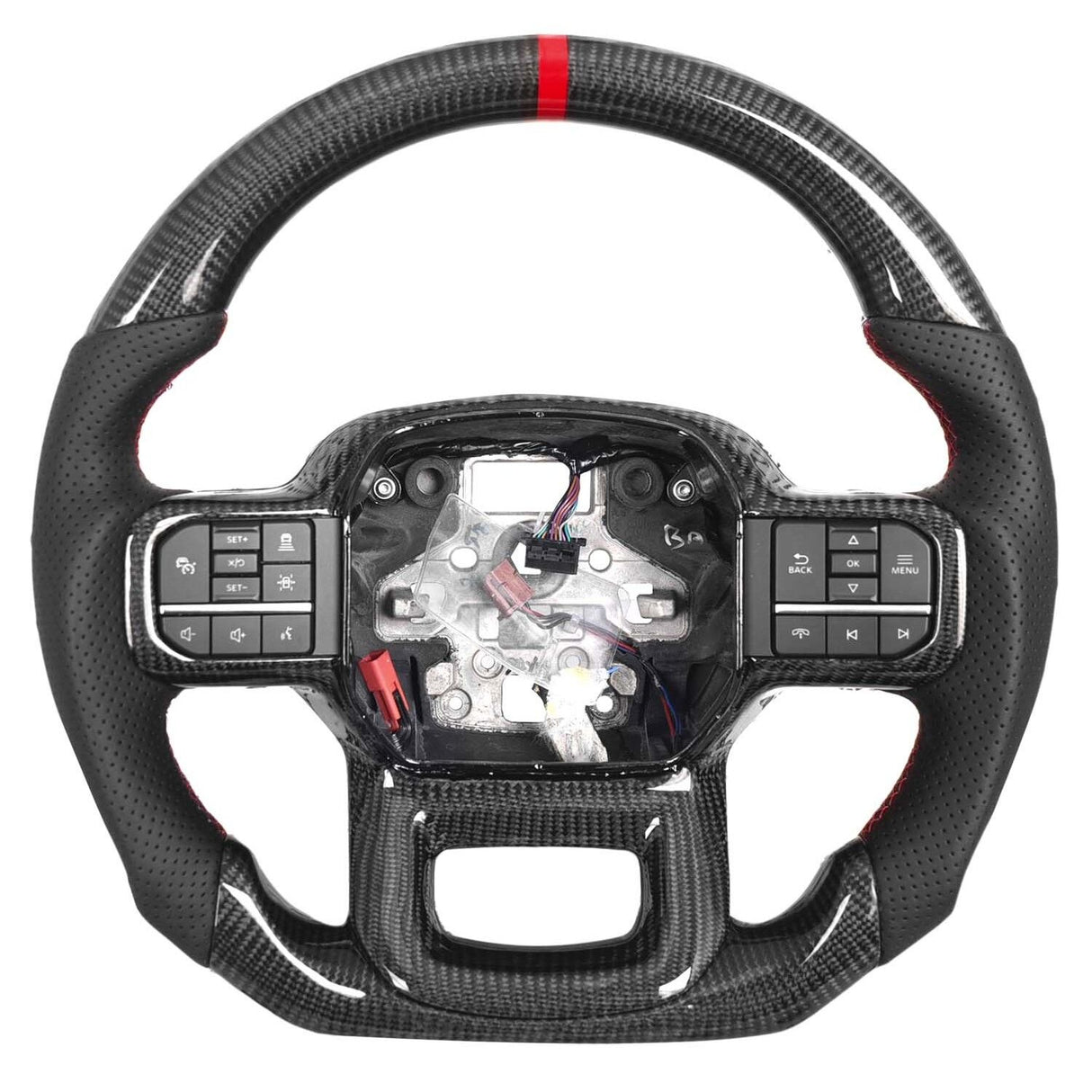 2023-2026+ Ford Super Duty F250 Custom Carbon Fiber Steering Wheel - AutoLEDTech.com