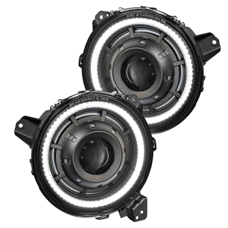 2018-2026+ Jeep Wrangler Gladiator JL JT OCULUS RGBW Bi-LED Projector Headlights - AutoLEDTech.com