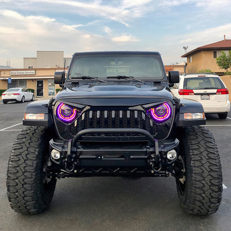 2018-2026+ Jeep Wrangler Gladiator JL JT OCULUS RGBW Bi-LED Projector Headlights - AutoLEDTech.com