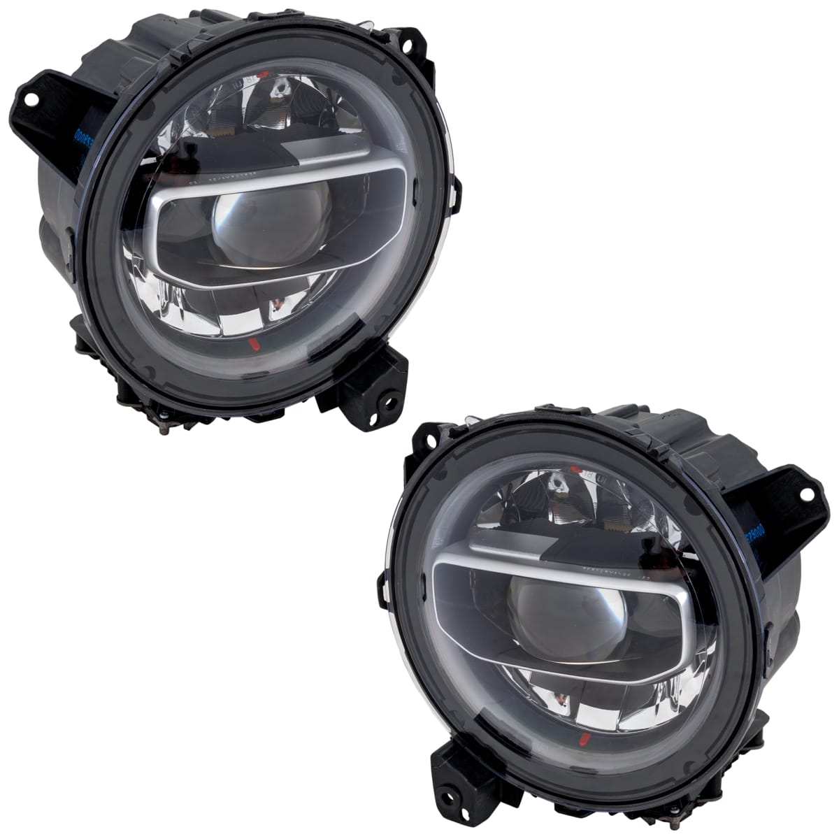 2018-2025+ Jeep Wrangler Gladiator JL JT RGBW Flow Series LED Projector Halo Headlights - AutoLEDTech.com