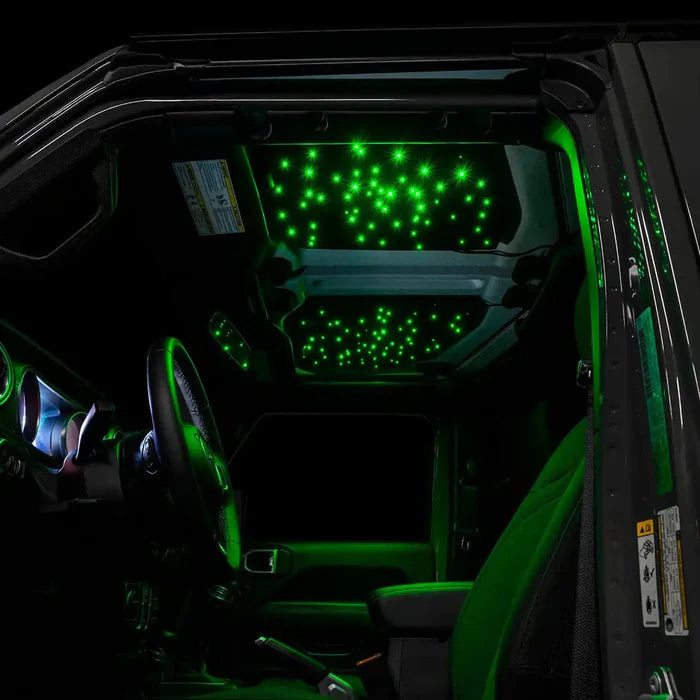 2018-2026+ Jeep Wrangler JL Gladiator JT RGB Starlight Headliner - AutoLEDTech.com