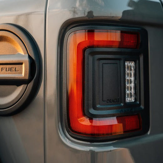 2018-2026+ Jeep Wrangler JL Red Smoked LED Flush Mount Tail Lights - AutoLEDTech.com