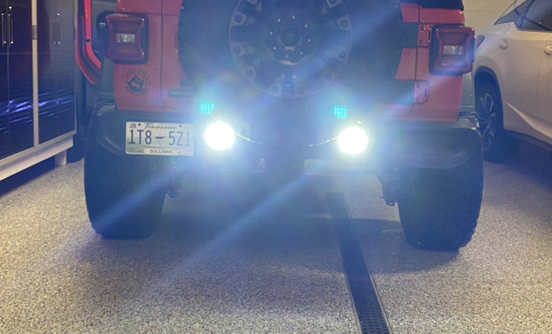 2018-2026+ Jeep Wrangler JL Red Smoked LED Flush Mount Tail Lights - AutoLEDTech.com