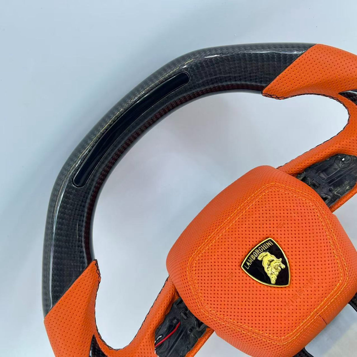 2018-2026+ Lamborghini Urus Custom Carbon Fiber Steering Wheel - AutoLEDTech.com