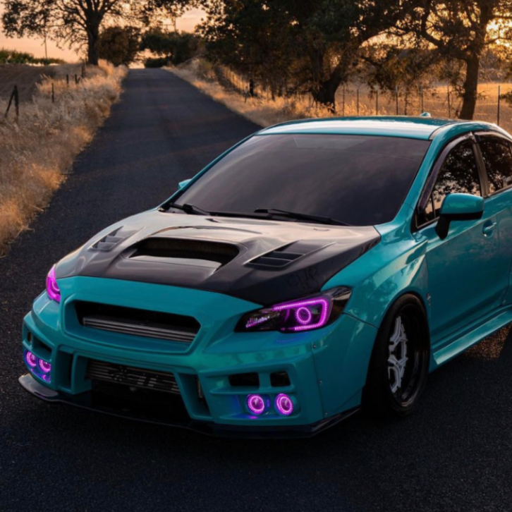 2018-2021 Subaru WRX STI RGBW Flow Series C-Bar LED DRL Board Halo Kit - AutoLEDTech.com