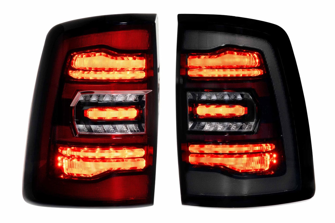 2019-2024 Ram HD 2500 Red Smoked XB LED Tail Lights - AutoLEDTech.com