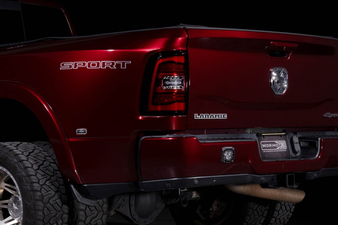 2019-2024 Ram HD 2500 Red Smoked XB LED Tail Lights - AutoLEDTech.com