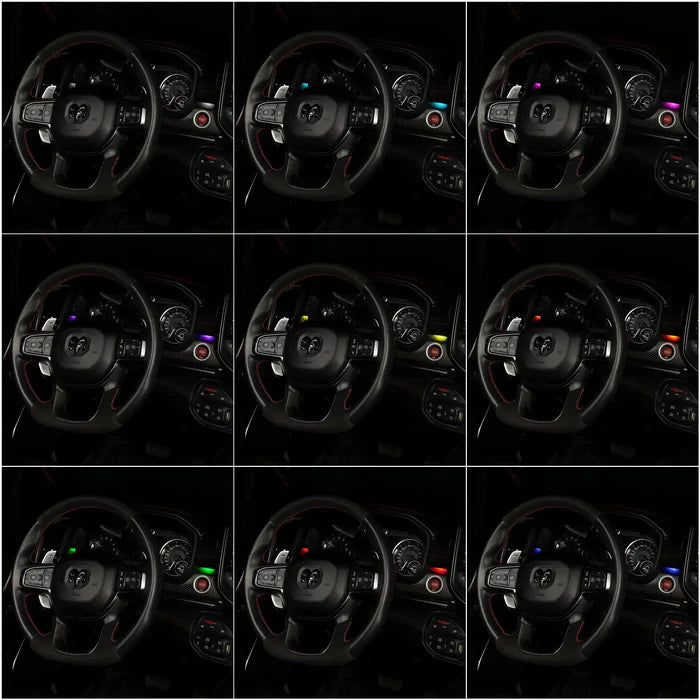 2019-2024 RAM RGB LED Interior Ambient Lighting Conversion Kit - AutoLEDTech.com