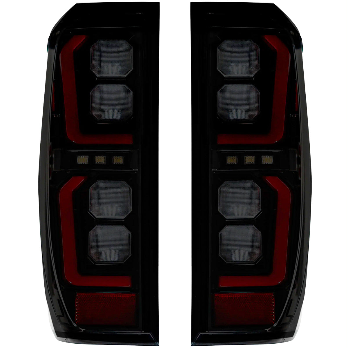 2019-2026 GMC Sierra Smoked Scanning LED Tail Lights - AutoLEDTech.com
