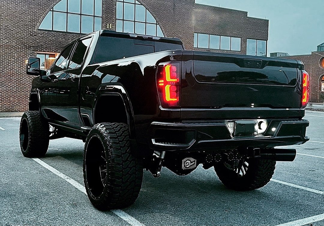 2019-2026 GMC Sierra Smoked Scanning LED Tail Lights - AutoLEDTech.com
