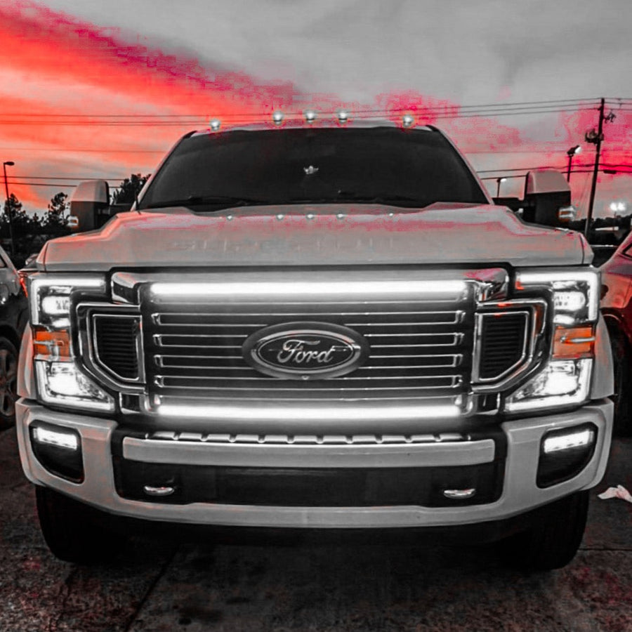 2020-2022 Ford Super Duty F250 LED Grill Accent Lights Bar Kit - AutoLEDTech.com