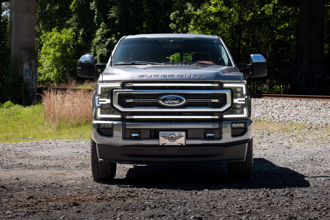 2020-2022 Ford Super Duty F250 White or Amber LED DRL XBG Grill Light Assembly - AutoLEDTech.com