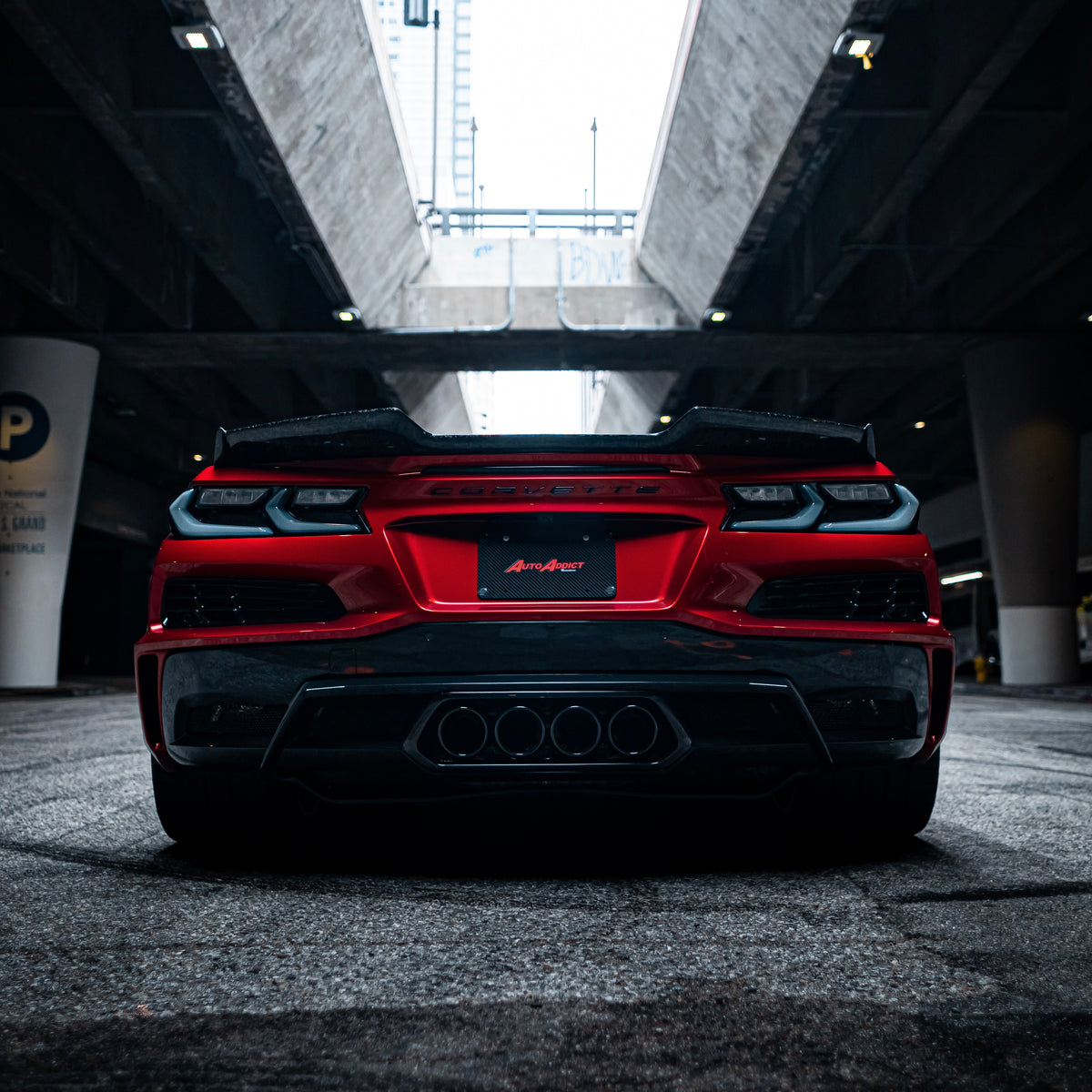 2020-2026+ C8 Corvette Smoked Euro Style LED Tail Lights - AutoLEDTech.com
