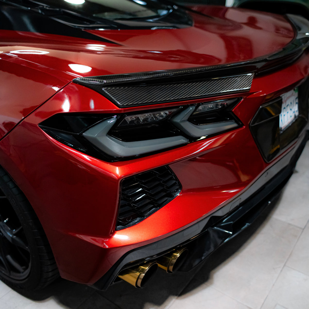 2020-2026+ C8 Corvette Smoked Euro Style LED Tail Lights - AutoLEDTech.com