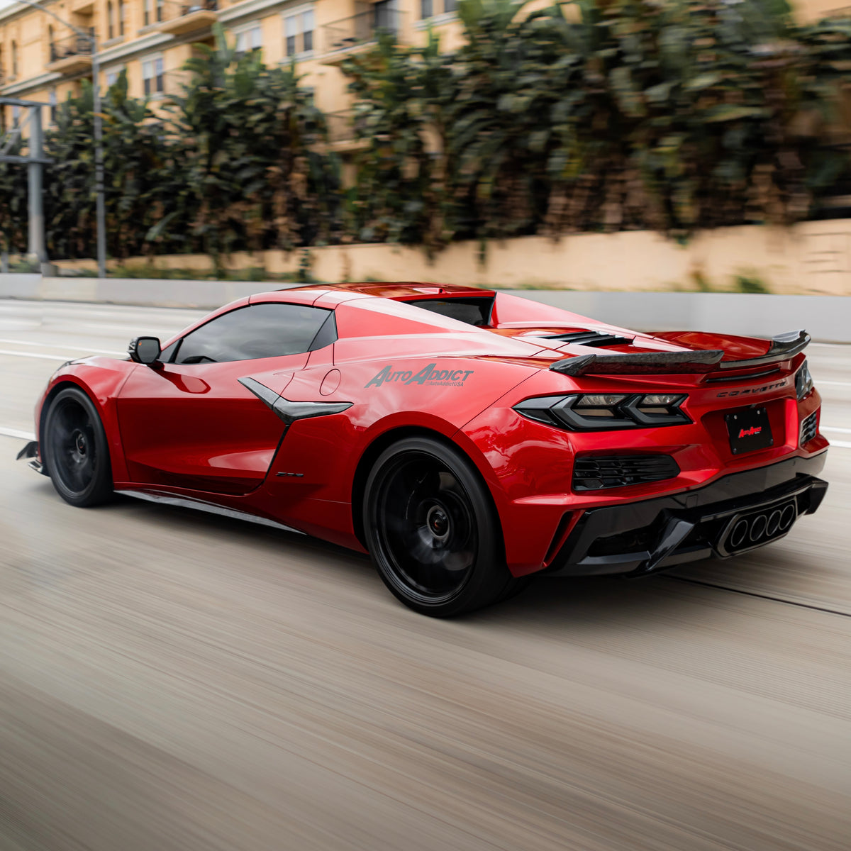 2020-2026+ C8 Corvette Smoked Euro Style LED Tail Lights - AutoLEDTech.com