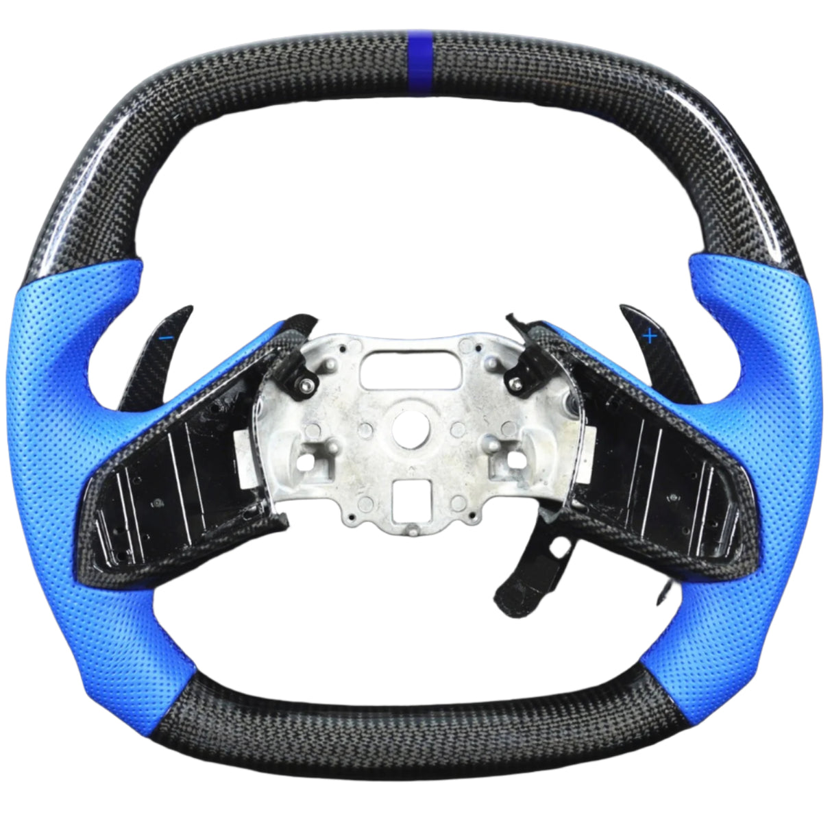 2020-2026+ Chevrolet C8 Corvette Custom Carbon Fiber Steering Wheel - AutoLEDTech.com