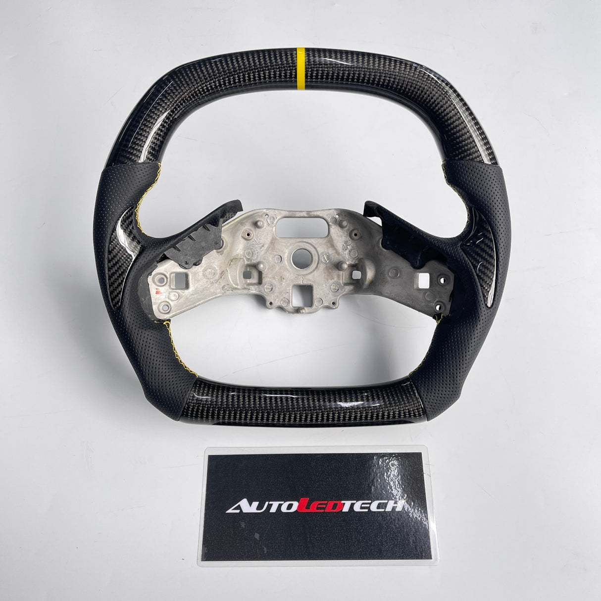 2020-2026+ Chevrolet C8 Corvette Custom Carbon Fiber Steering Wheel - AutoLEDTech.com