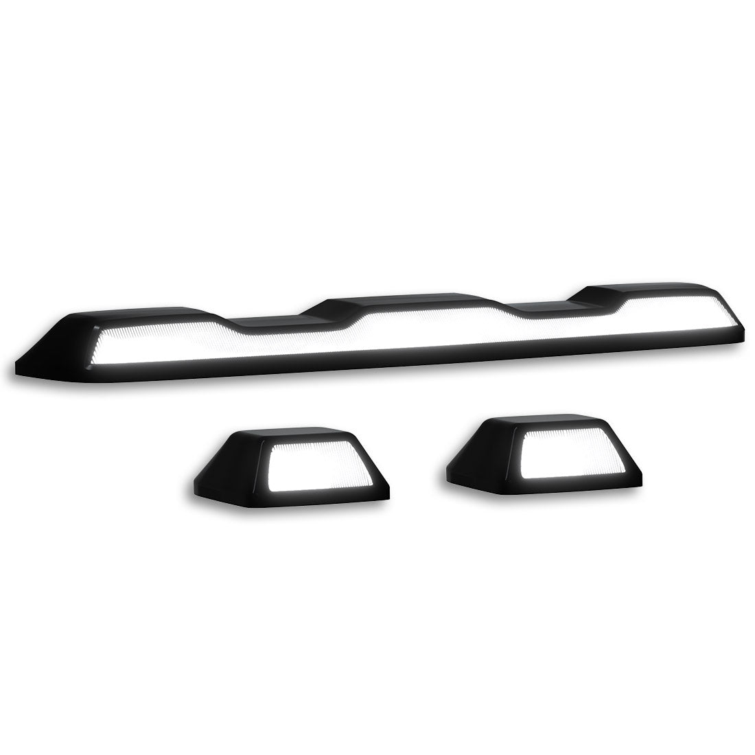2020-2026+ GMC Chevy HD Clear Smoked White Amber LED Roof Cab Lights - AutoLEDTech.com