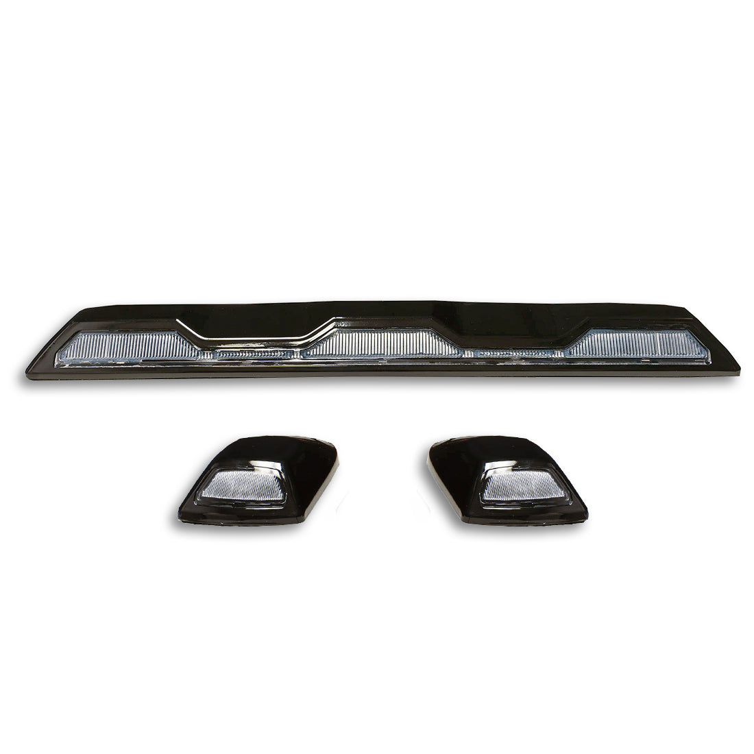 2020-2026+ GMC Chevy HD Clear Smoked White Amber LED Roof Cab Lights - AutoLEDTech.com