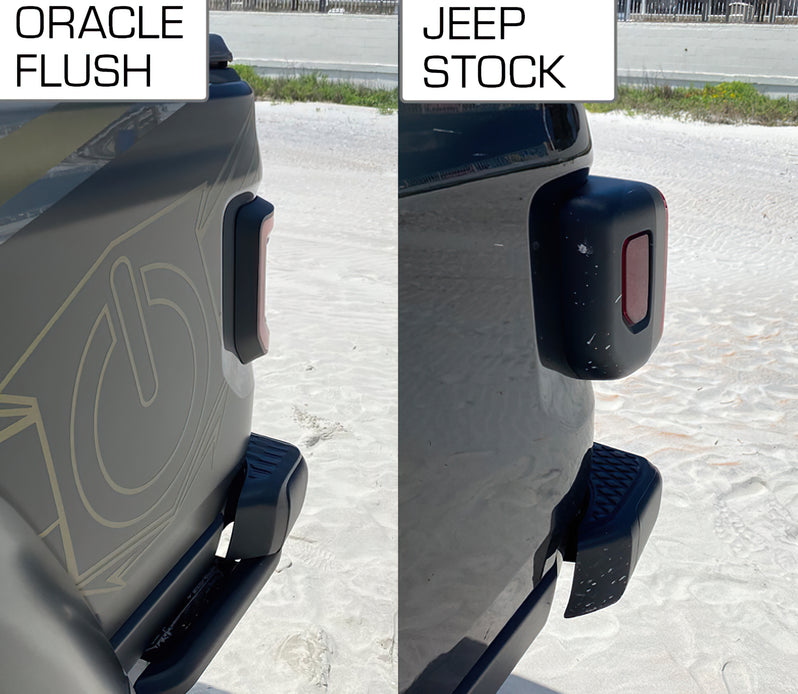 2020-2026+ Jeep Gladiator JT Red Smoked LED Flush Mount Tail Lights - AutoLEDTech.com
