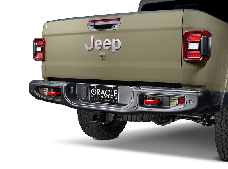 2020-2026+ Jeep Gladiator JT Red Smoked LED Flush Mount Tail Lights - AutoLEDTech.com