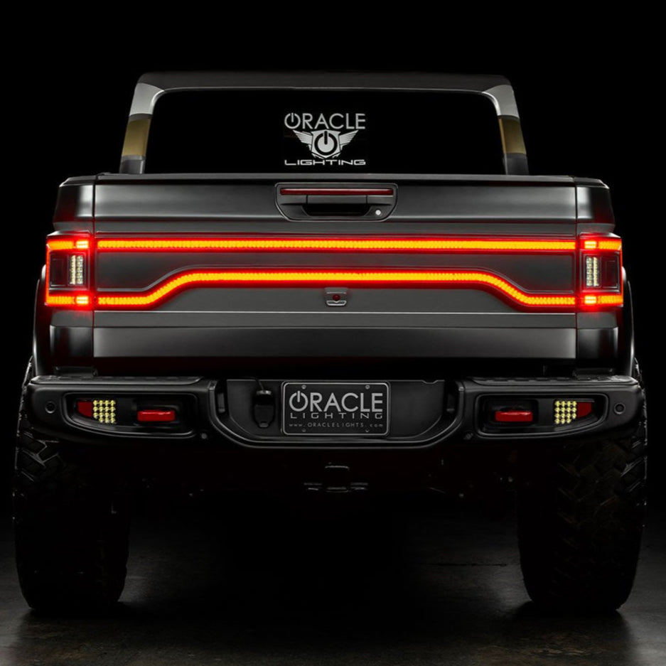 2020-2026+ Jeep Gladiator JT Red Smoked LED Flush Mount Tail Lights - AutoLEDTech.com