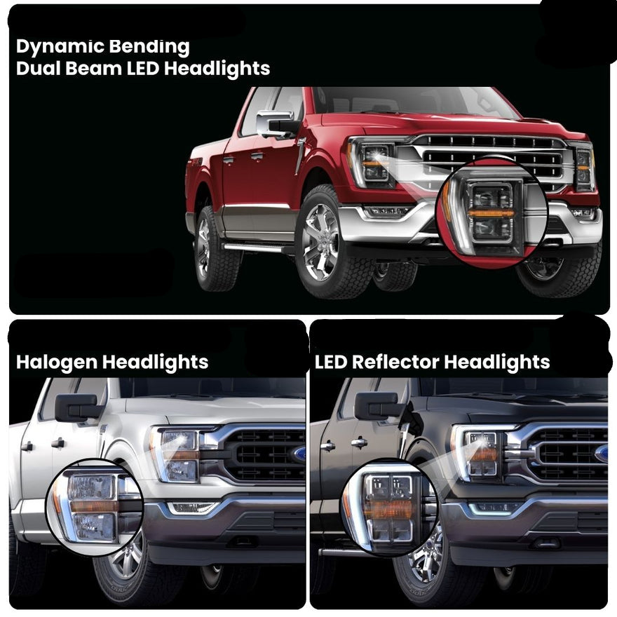 2021-2023 Ford F150 LED Grill Accent Light Bar Kit - AutoLEDTech.com