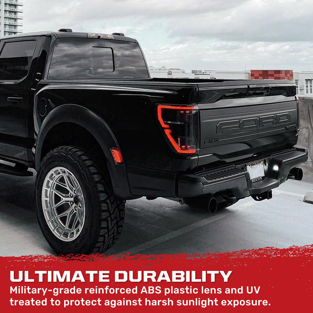 2021-2023 Ford F150 & Raptor Smoked OLED Tail Lights - AutoLEDTech.com