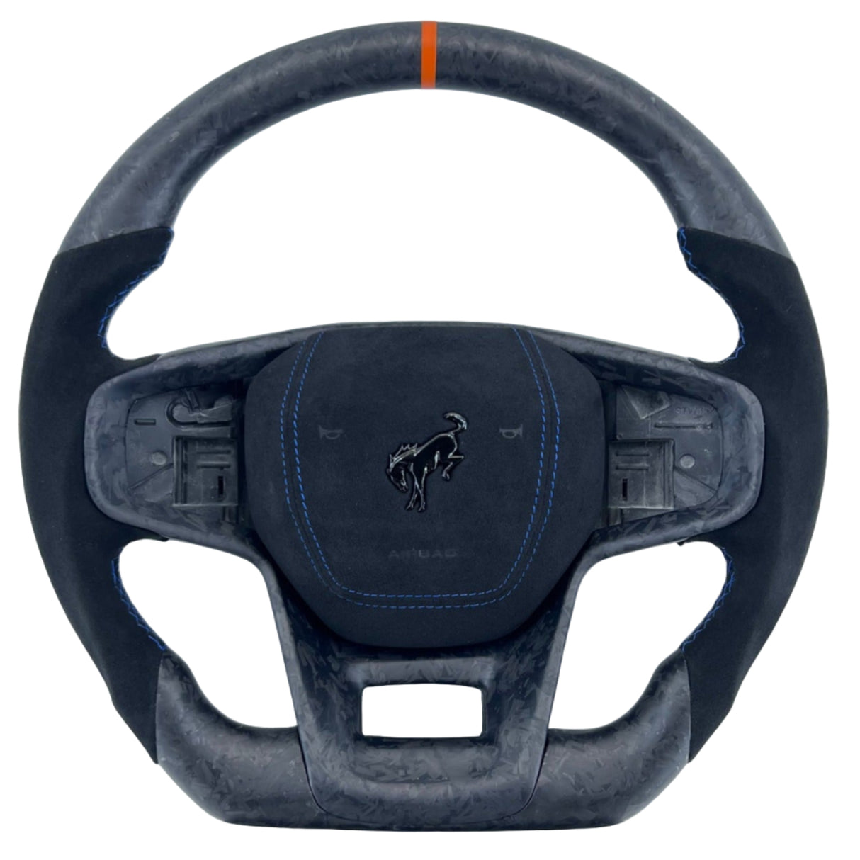 2021-2026+ Ford Bronco Custom Carbon Fiber Steering Wheel - AutoLEDTech.com