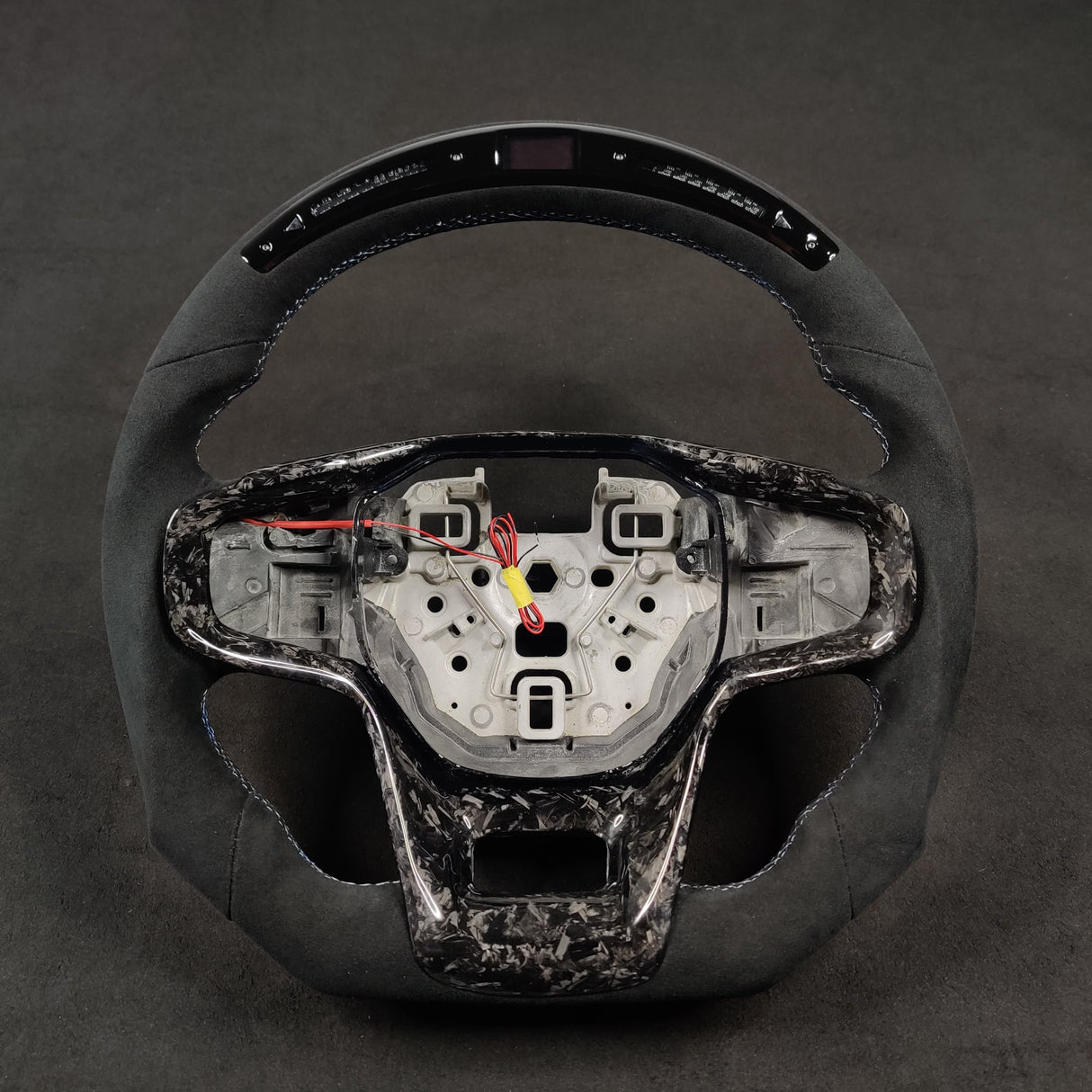 2021-2026+ Ford Bronco Custom Carbon Fiber Steering Wheel - AutoLEDTech.com
