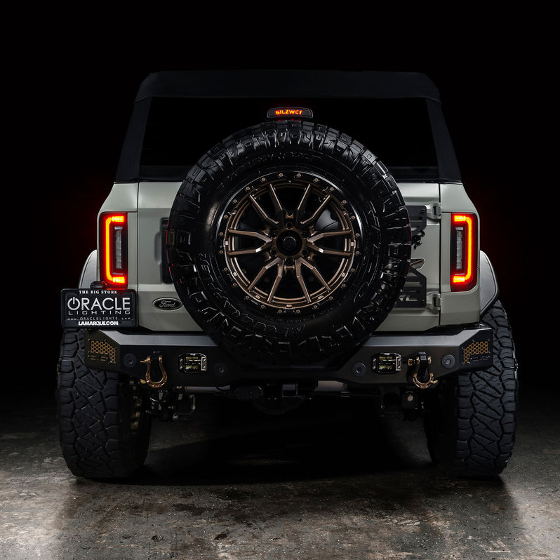 2021-2026+ Ford Bronco Red Smoked LED Flush Mount Tail Lights - AutoLEDTech.com