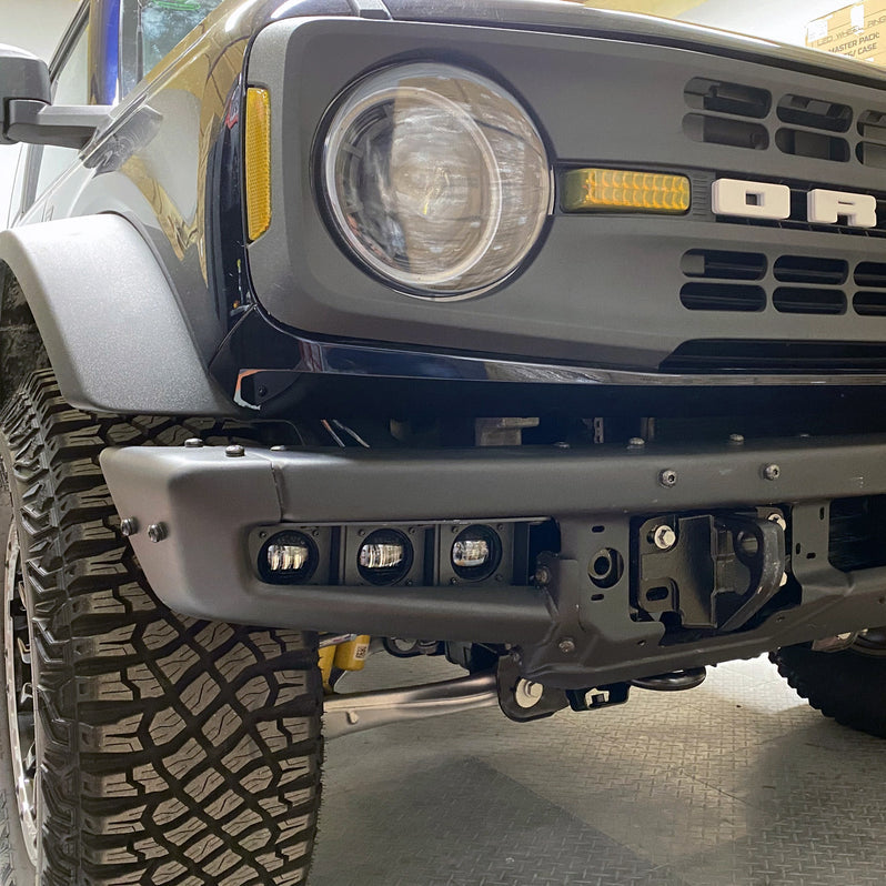 2021-2026+ Ford Bronco Triple LED Fog Lights Kit - AutoLEDTech.com